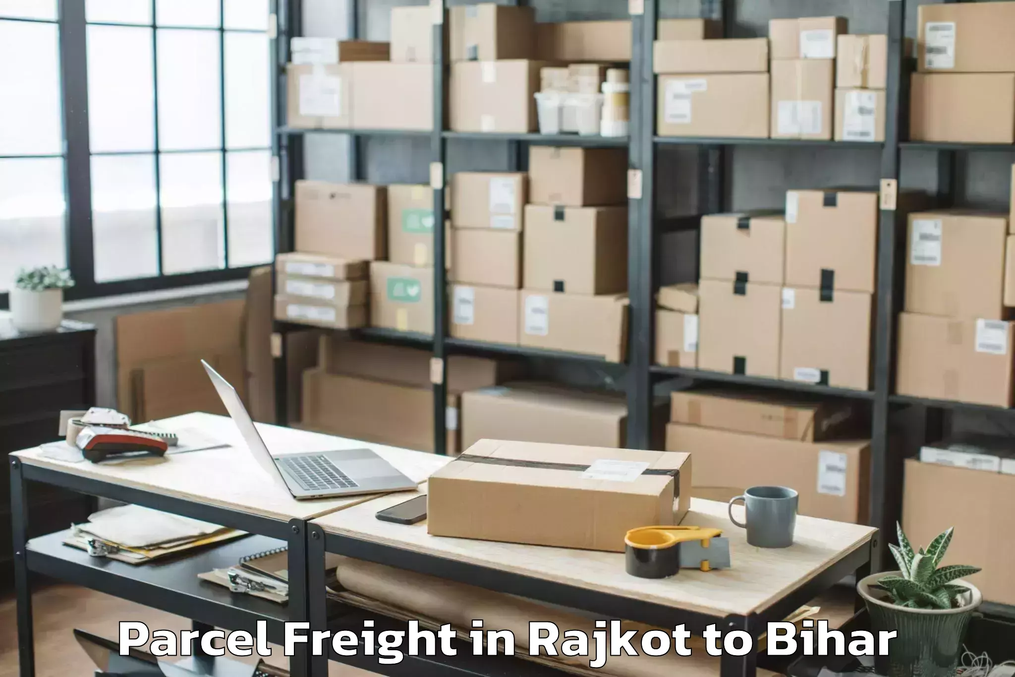 Expert Rajkot to Tribeniganj Parcel Freight